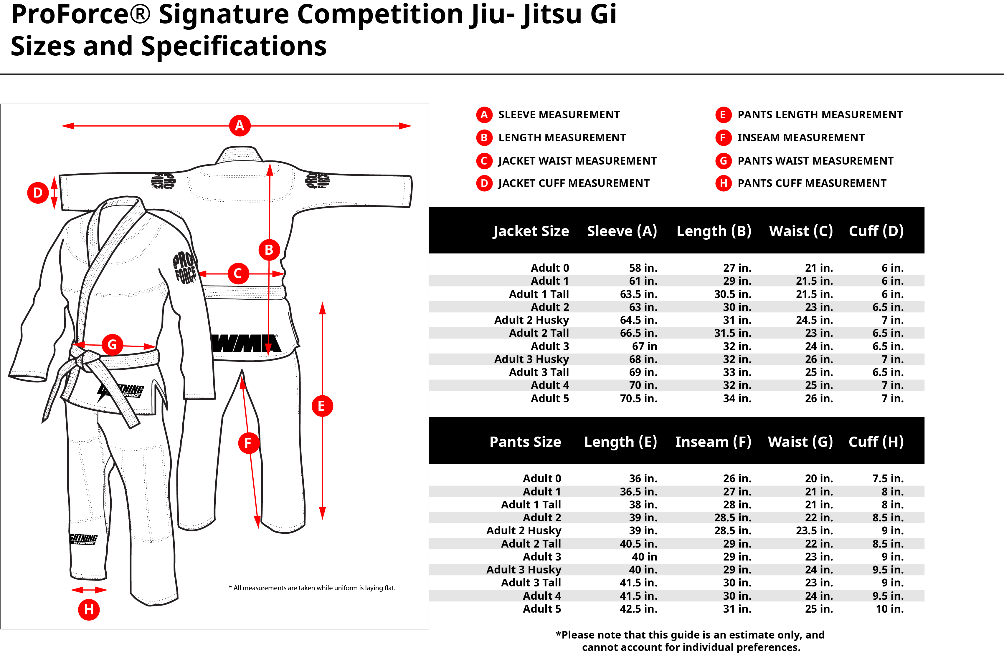 ProForce® Competition Signature BJJ Gi w/ Contrast Stitching